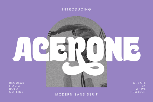 Acerone Font: Bold & Playful Design
