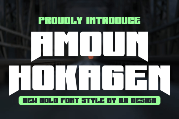 Amoun Hokagen: A Bold Display Font for Modern Makers