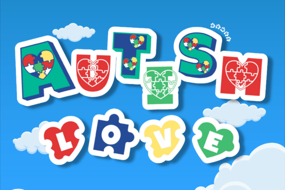 Autism Love Font: A Playful Display for Editorial Design