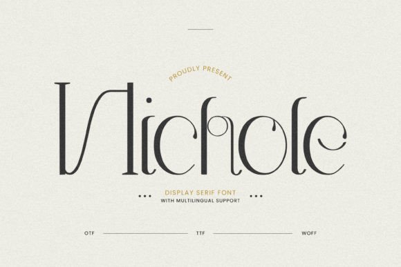 Designing with Nichole: A Refined Serif Font for Elegant Layouts