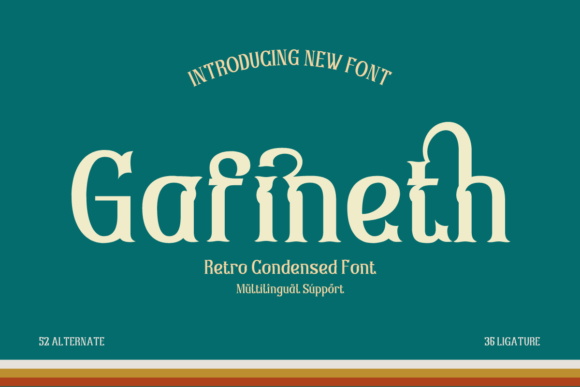 Gafineth: A Timeless Display Font
