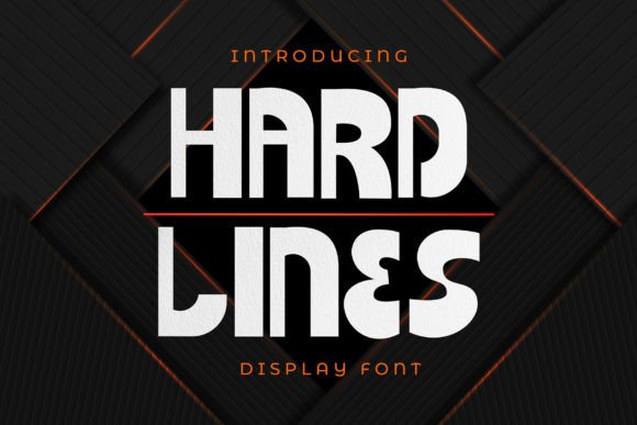 Hard Lines Font for Bold Design