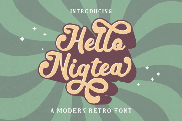 Hello Nigtea Font for Bold Editorial Design