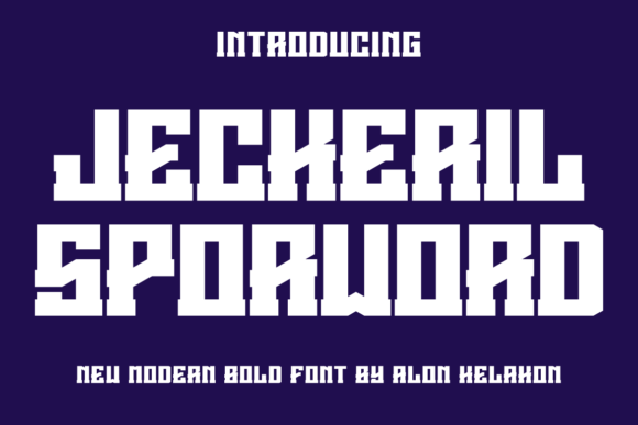 Jeckeril Sporword Font