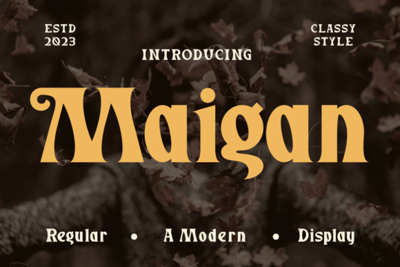 Maigan: A Bold Display Font for Creative Projects