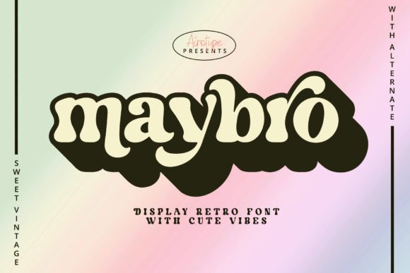 Maybro: A Vintage Display Font for Authentic Branding