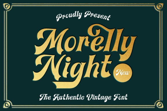 Morelly Night: The Retro Display Font for Bold Campaigns