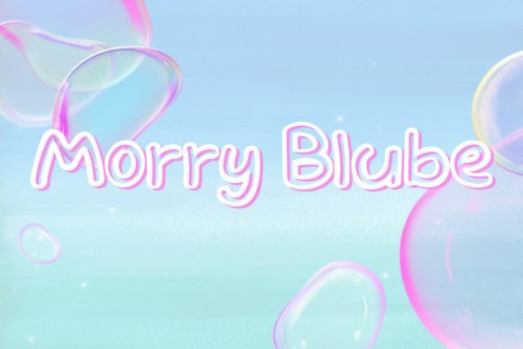 Morry Blube Font for Creative Projects