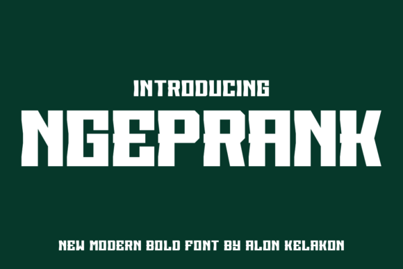 Ngeprank: A Bold Display Font for Creative Projects