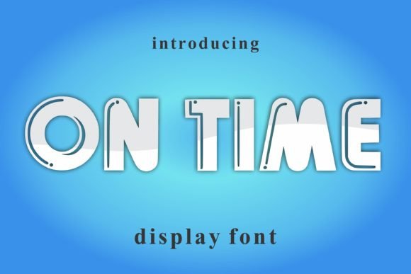 On Time Font: A Brave Display Typeface for Branding