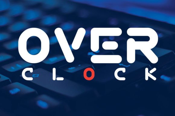 Overclock Font: Futuristic Typeface
