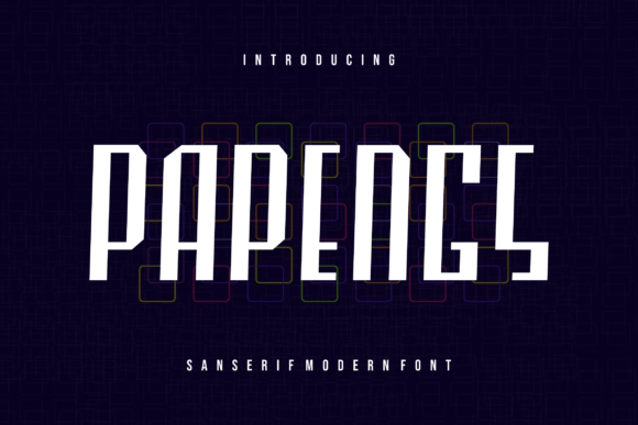 Papengs: The Modern Display Font for Bold Campaigns