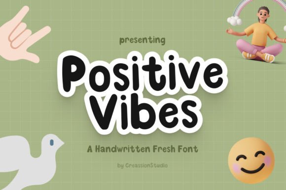 Positive Vibes Font for Creative Brands