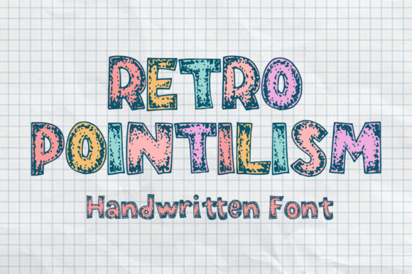 Retro Pointilism Font