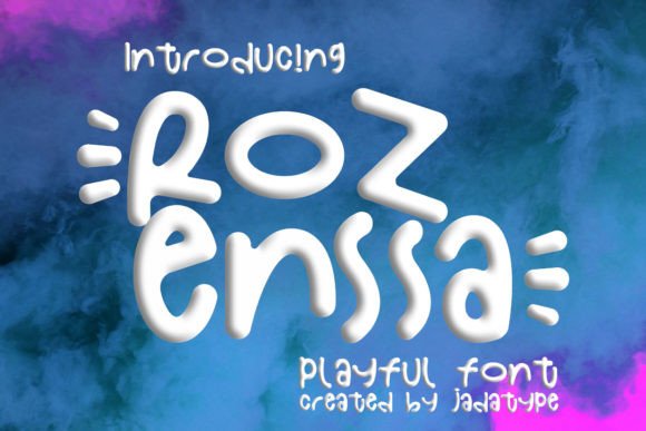 Rozenssa: A Playful Display Font for Creative Campaigns
