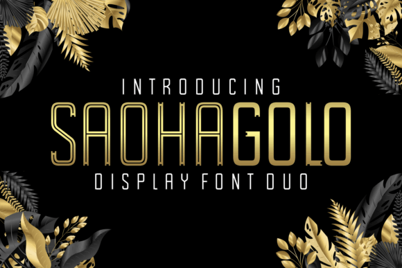 Saohagolo: A Premium Display Font