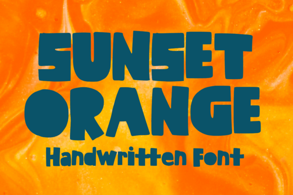Sunset Orange Font