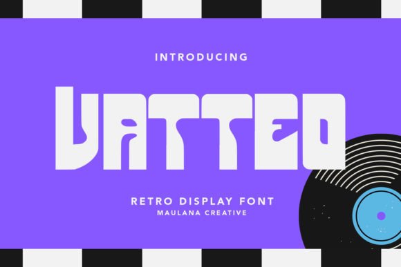 Vatteo: A Retro Display Font for Creative Projects