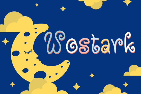 Wostark: A Playful Display Font